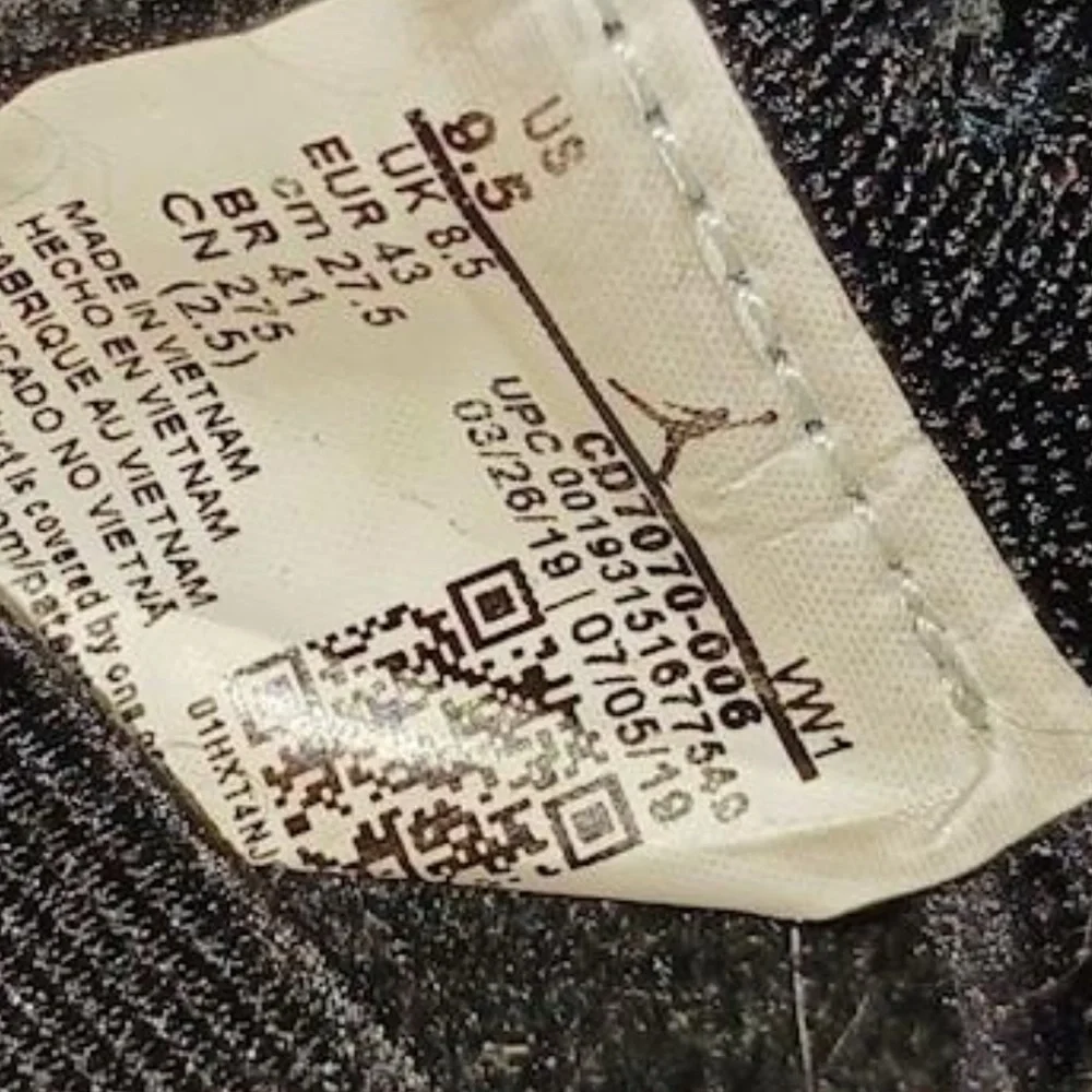 NIKE AIR JORDAN MARS 270 "PATENT BRED" BLACK-GYM RED SIZE 9.5 RARE! [CD7070-006] - Picture 8 of 8